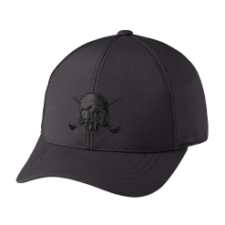 Volvik Golf Embroidered Skull Cap -Par Ready Shop 0004 Skull embroidery cap black