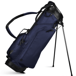 Sun Mountain Golf Canvas & Leather Carry Stand Bag 10 Sun Mountain Golf Canvas & Leather Carry Stand Bag -Par Ready Shop 190733CanvasLeatherStandNavy Black