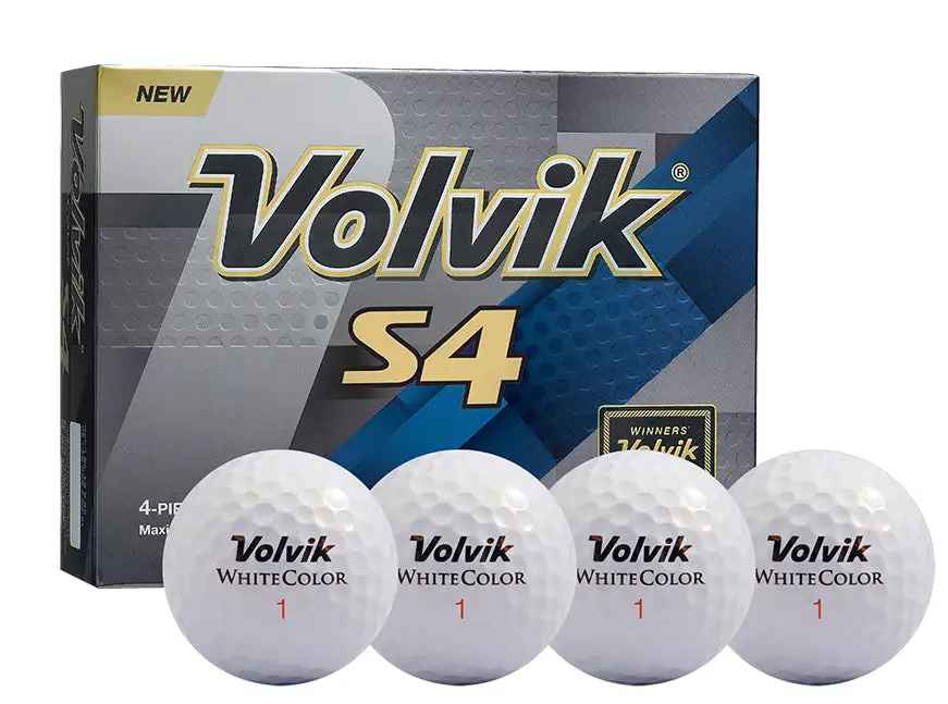 Volvik S4 Golf Balls - White 3 Volvik S4 Golf Balls - White