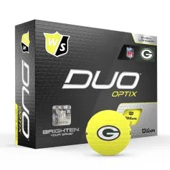 Wilson Staff Duo Optix NFL Team Licensed Golf Balls - Matte Yellow 18 Wilson Staff Duo Optix NFL Team Licensed Golf Balls - Matte Yellow -Par Ready Shop 6b8b9ad936cea995e82e99fd6dd4eda6fff7c4ca WGWP502GB 9 Duo Optix Box RT Hero NFL GreenBay Lockup YE