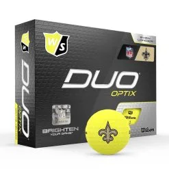 Wilson Staff Duo Optix NFL Team Licensed Golf Balls - Matte Yellow 24 Wilson Staff Duo Optix NFL Team Licensed Golf Balls - Matte Yellow -Par Ready Shop 85a806cf2c4ed7b260fc5c4517f3dd9d17847761 WGWP502NO 9 Duo Optix Box RT Hero NFL NewOrleans Lockup YE