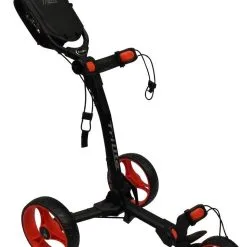 TGIB Axglo Golf TriLite 3 Wheel Push Cart -Par Ready Shop AxgloTriLiteBlackRed