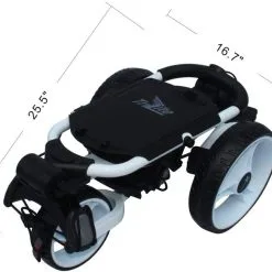 TGIB Axglo Golf TriLite 3 Wheel Push Cart -Par Ready Shop AxgloTriLiteFolded