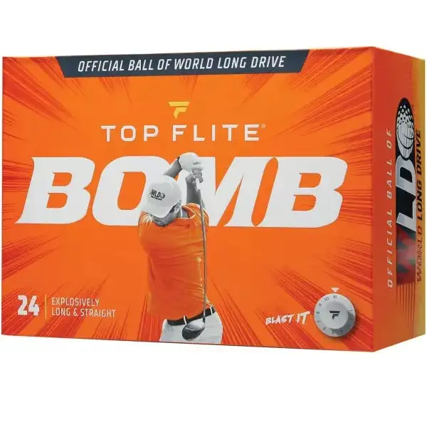 Golf Works Top Flite BOMB Golf Balls 3 Golf Works Top Flite BOMB Golf Balls