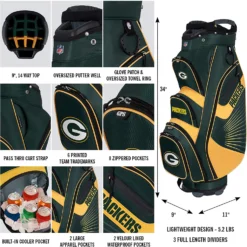 Team Golf NFL The Bucket II Team Effort Cart Bag -Par Ready Shop Bucket II Cart Bag 102fc232 9a86 4182 a07e 0f314f0f4110