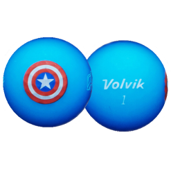 Volvik Marvel Avengers 5 Golf Balls Character Pack -Par Ready Shop CaptainAmericaBallBlur