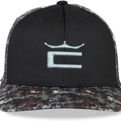 Cobra Golf Cobra Camo Crown C Snapback Golf Hat -Par Ready Shop CobraCamoCrownCSnapback Black 1