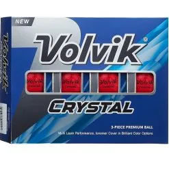 Volvik Crystal Focus Colored Golf Balls -Par Ready Shop CrystalFocus2022 RubyRed