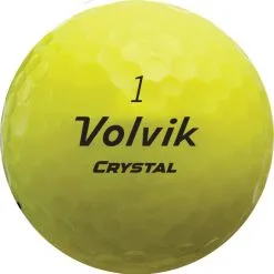 Volvik Crystal Focus Colored Golf Balls -Par Ready Shop CrystalFocus2022 YellowBall