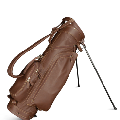 Sun Mountain Golf Leather Carry Stand Bag -Par Ready Shop G823250LeatherStandBrown Khaki