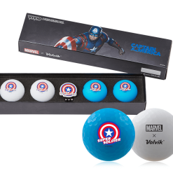 Volvik Marvel Limited Edition Marvel Golf Ball Gift Packs -Par Ready Shop Gift Pack 2.0 Captain America