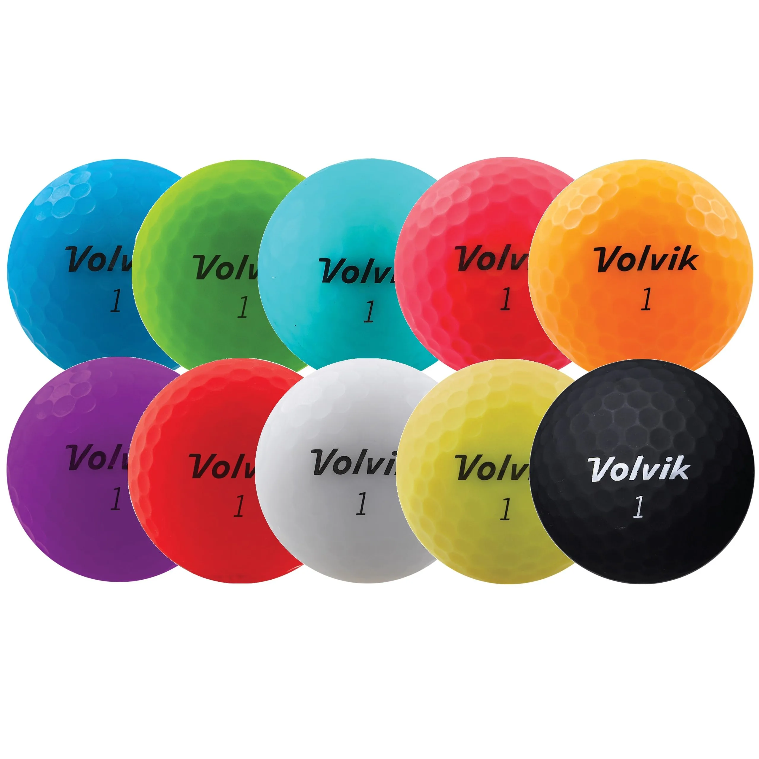 Volvik Vivid Focus Matte Finish Golf Balls 3 Volvik Vivid Focus Matte Finish Golf Balls