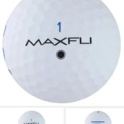 Golf Works Maxfli SoftFli Matte Finsih Golf Balls 14 Golf Works Maxfli SoftFli Matte Finsih Golf Balls -Par Ready Shop MatteWhite1