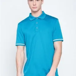 Callaway Jack Nicklaus Black Label By Perry Ellis Mini Jacquard Polo Shirts -Par Ready Shop MiniJacquardPolo DeepDiveBlue2