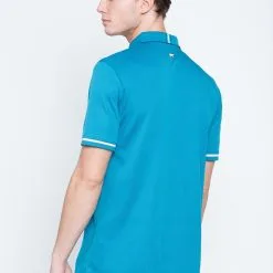 Callaway Jack Nicklaus Black Label By Perry Ellis Mini Jacquard Polo Shirts -Par Ready Shop MiniJacquardPolo DeepDiveBlue3