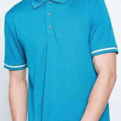 Callaway Jack Nicklaus Black Label By Perry Ellis Mini Jacquard Polo Shirts -Par Ready Shop MiniJacquardPolo DeepDiveBlue4