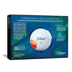 CaddiesShack Titleist AVX Golf Balls - Previous Model -Par Ready Shop Pro AVX 2019 Box Back