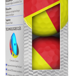 Cleveland Golf Srixon Q-Star Tour Divide Golf Balls - Dozen -Par Ready Shop Q StarDivideRedYellowSleeve