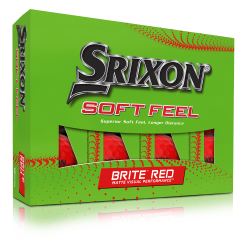 Cleveland Golf Srixon Soft Feel Brite Matte Color Golf Balls 47 Cleveland Golf Srixon Soft Feel Brite Matte Color Golf Balls -Par Ready Shop SOFTFEELBriteRed13 Package FLIP reflection