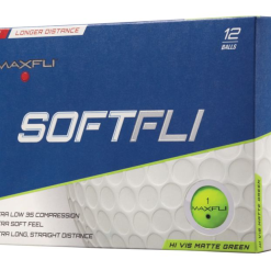 Golf Works Maxfli SoftFli Matte Finsih Golf Balls 21 Golf Works Maxfli SoftFli Matte Finsih Golf Balls -Par Ready Shop SoftFli Matte Green Box
