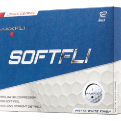 Golf Works Maxfli SoftFli Matte Finsih Golf Balls 22 Golf Works Maxfli SoftFli Matte Finsih Golf Balls -Par Ready Shop SoftFli Matte White Box