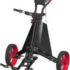 TGIB Spin It Golf Easy Drive 3-Wheel Push Cart -Par Ready Shop SpinItEasyDriver BlackRed