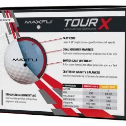 Golf Works Maxfli Tour X Total Performance Urethane Golf Balls -Par Ready Shop TourXWhiteGloss3 6c8c994b 4163 46eb b3e7 e082809ebddc