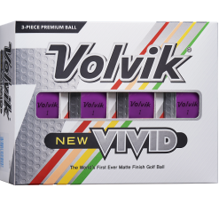 Volvik Vivid Matte Finish Golf Balls - Dozen -Par Ready Shop Vivid P