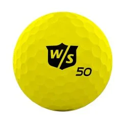 Wilson Staff 50 Elite Golf Balls -Par Ready Shop WGWP17910 2019 50 Elite Yellow BallStamp