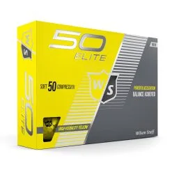 Wilson Staff 50 Elite Golf Balls -Par Ready Shop WGWP17910 2019 50 Elite Yellow Right Hero