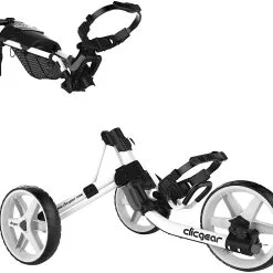 Proactive Clicgear Golf 3-Wheel Push Cart Model 4.0 -Par Ready Shop White 0