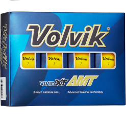 Volvik 2020 Vivid XT AMT Matte Finished Golf Balls -Par Ready Shop XT AMT Yellow