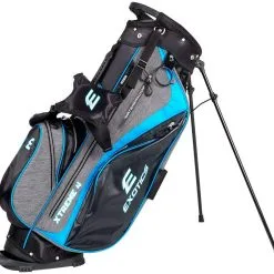 Tour Edge Exotics Xtreme 4 Stand Bags -Par Ready Shop Xtreme 4 Carry Bag Gray Scratch Plaid Blue