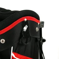 Hireko Affinity ZLS Stand Golf Bag Black/Red 10 Hireko Affinity ZLS Stand Golf Bag Black/Red -Par Ready Shop a08824 feature glove hangtag