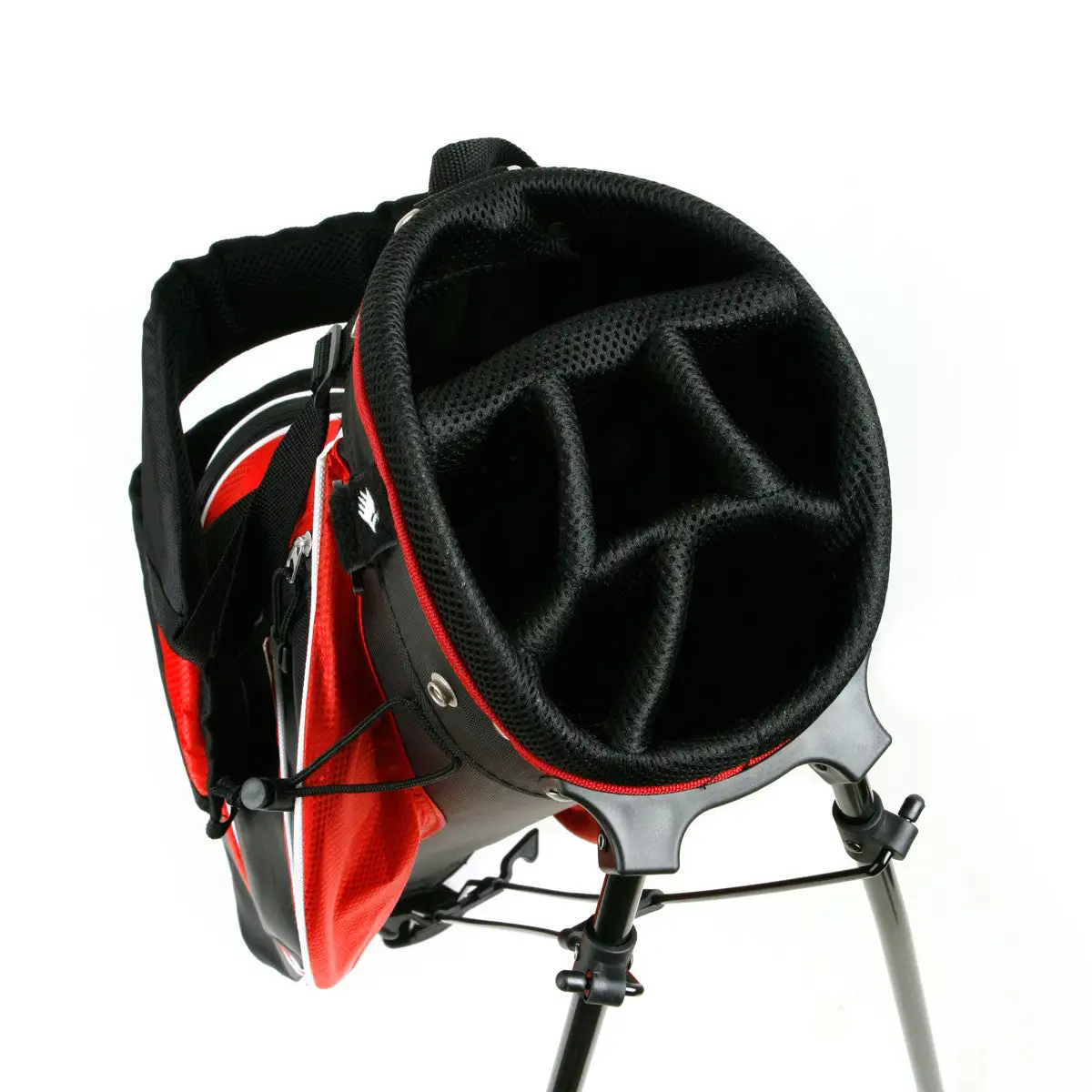 Hireko Affinity ZLS Stand Golf Bag Black/Red 4 Hireko Affinity ZLS Stand Golf Bag Black/Red - Image 2
