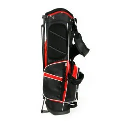 Hireko Affinity ZLS Stand Golf Bag Black/Red 9 Hireko Affinity ZLS Stand Golf Bag Black/Red -Par Ready Shop a08824 side view