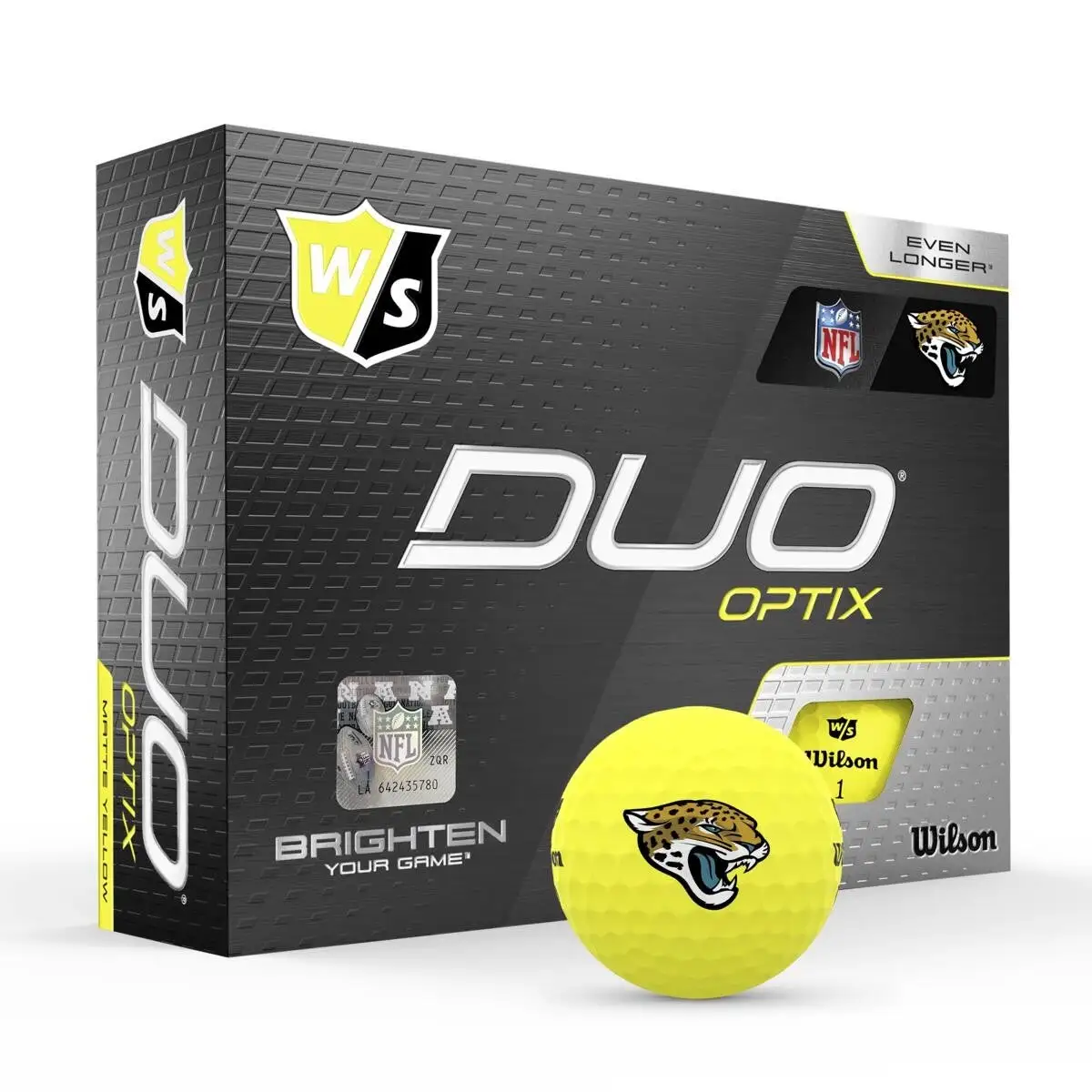 Wilson Staff Duo Optix NFL Team Licensed Golf Balls - Matte Yellow 7 Wilson Staff Duo Optix NFL Team Licensed Golf Balls - Matte Yellow - Image 5
