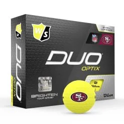 Wilson Staff Duo Optix NFL Team Licensed Golf Balls - Matte Yellow 27 Wilson Staff Duo Optix NFL Team Licensed Golf Balls - Matte Yellow -Par Ready Shop e346862d42c7cfca428365c3ece16a0ad5b3e39c WGWP502SF 9 Duo Optix Box RT Hero NFL SanFransico Lockup YE