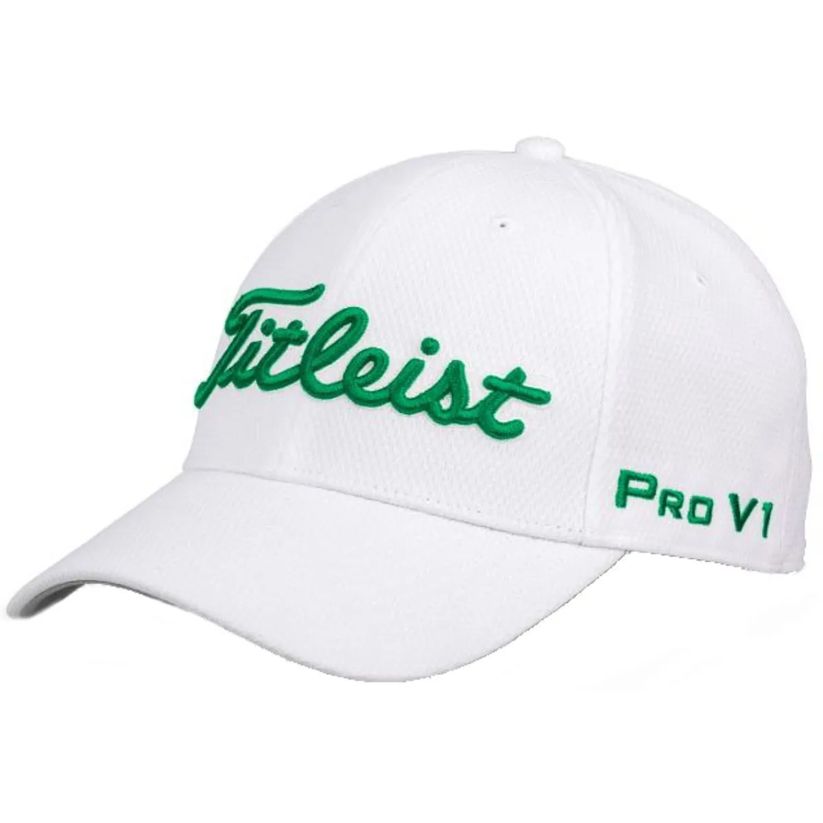 Hireko Titleist Golf Tour Elite Fitted Hat - White/Kelly Green 3 Hireko Titleist Golf Tour Elite Fitted Hat - White/Kelly Green